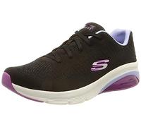 Skechers Femme air Extreme 2.0 Classic Vibe Basket, Bordure en Maille Noire et Rose Lavande, 37 EU