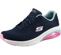 Skechers Femme air Extreme 2.0 Classic Vibe Basket, Bordure en Maille Bleu Marine et Rose, 36 EU
