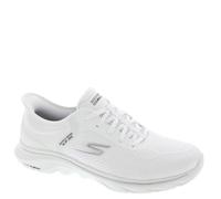 Skechers Femme Aller Marcher 7 Valin GO Walk, Textile Blanc Bordure Noire, 39 EU