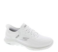 Skechers Femme Aller Marcher 7 Valin GO Walk, Blanc/Noir, 38 EU
