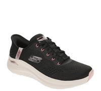 Skechers Femme Arch Fit 2.0 Easy Chic Basket, Black Mesh/Rose Gold Trim, 37 EU