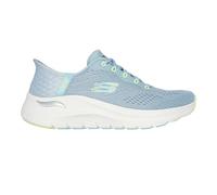 Skechers Femme Arch Fit 2.0 Easy Chic, Blue Mesh Lime Trim, 40 EU