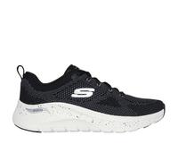 Skechers Femme Arch Fit 2.0 Fast Paced Basket, Black Knit/Charcoal Trim, 41 EU