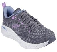 Skechers Femme Arch Fit 2.0 Fast Paced Basket, Gray Knit/Multi Trim, 40 EU