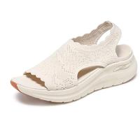 Skechers Sandale de sport Arch Fit 2.0 Flawless Choice Femme Crème/Blanc Vegan 38 EU