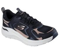Skechers Femme Arch Fit 2.0 Vintage Luxe, Black Leather Mesh Rosegold Trim, 42 EU