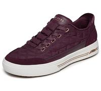 Skechers Femme Arch Fit Arcade Cuddle Steps Slip-in ENTRAINEUSE, Wine Nylon Duraleather Suede, 40 EU
