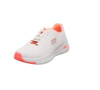 Skechers Femme Arch Fit Basket, White Mesh Pink Trim, 36 EU