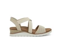 Skechers Femme Arch Fit Beach Kiss Sandale, Duraleather tricoté Naturel, 40 EU
