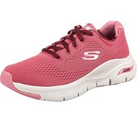 Skechers Femme Arch Fit Big Appeal Basket, Bordure en Maille Rose Bordeaux, 37 EU