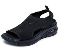 Skechers Femme Arch Fit City Catch Sandale, Noir, 41 EU