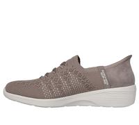 Skechers Femme Arya Swiftly Basket, Dark Taupe Knit, 36.5 EU