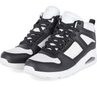 Skechers Femme Baskets hautes HIGH REGARDS Noir-Blanc Cuir synthétique Taille : 36