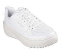 Skechers Femme Baskets Plimsolls, Blanc, 37 EU