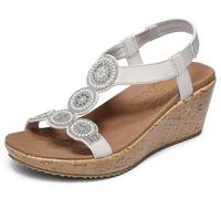 Skechers Femme Beverlee Date Glam Sandale cale, Ofwt, 38 EU