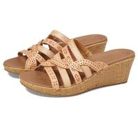 Skechers Femme Beverlee-New Resort Sandale cale, Naturel, 37 EU