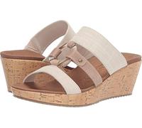 Skechers Femme Beverlee-sail Away Sandale cale, Naturel, 37.5 EU