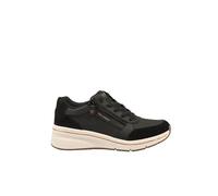 Skechers Femme Billion Flex Luxe Up Baskets, Black Duraleather Suede Mesh, 36 EU