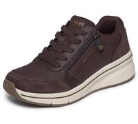 Skechers Femme Billion Flex Luxe Up Baskets, Chocolate Duraleather Suede Mesh, 39 EU