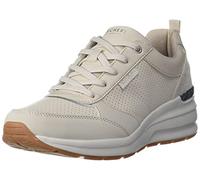 Skechers Femme Billion Subtle Spots Basket, Off White Dura Leather/Off White Leopard Tri, 36.5 EU