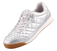 Skechers Femme Bobs Billie Wild Comfort Basket, Silver PU, 37.5 EU