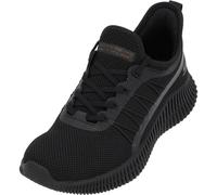 Skechers Femme Bobs Geo New Aesthetics Flat-Sheets, Black Knit Synthetic Trim, 36 EU