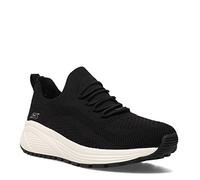 Skechers Femme Bobs Sparrow 2.0 Allegiance Crew Sneaker, Noir, 35.5 EU