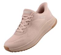 Skechers Femme Bobs Squad 4 Staple Look Basket, Natural Mesh, 37 EU
