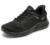 Skechers Femme Bobs Squad Chaos Current Muse Slip-In ENTRAINEUSE, Black Textile, 37 EU