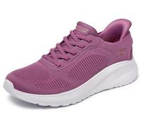 Skechers Femme Bobs Squad Chaos Current Muse Slip-In ENTRAINEUSE, Dark Rose Textile, 36.5 EU