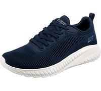 Skechers Femme Bobs Squad Chaos Face Off Basket, Tricot Technique Bleu Marine, 37 EU