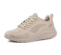 Skechers Femme Bobs Squad Chaos-Face Off Basket, Natural, 36.5 EU