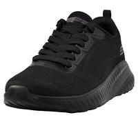 Skechers Femme Bobs Squad Chaos - Face Off Sneakers, Black, 36.5 EU