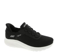 Skechers Femme Bobs Squad Chaos, Maille filetée Noire, 35 EU