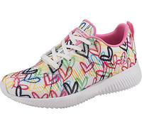Skechers Femme Bobs Squad Starry Love Basket, Tricot Blanc et Multi-ingénierie, 40 EU
