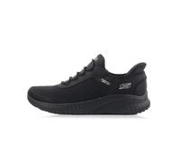 Skechers Femme Bobs Squadra Caos Squad, Bordure en Maille Noire, 36 EU