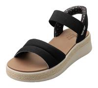 Skechers Femme Bobs Sun Ray Sandale, Black, 38.5 EU