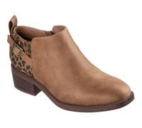 Skechers Femme Bobs Wander Luxe Bottes | Bottines décontractées avec fermeture éclair latérale, semelle intérieure confortable Skechers en mousse à mémoire de forme