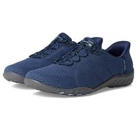 Skechers Slip-ins: Breathe-Easy - Knitty Waves Chaussures Moyen Width en Bleu Marine, Pointure 37, Vegan, Lavable en machine