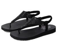 Skechers Femme Cali Méditation Rockstar, Bordure en Strass mitobuck Noir, 40 EU