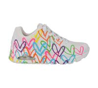 Skechers Baskets basses femme Uno Highlight Love Cuir Duraleather blanc imprimé C Urs Multiples 38