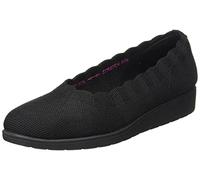 Skechers Femme Cleo Flex Wedge Spellbind Basket, Noir/Noir, 38.5 EU