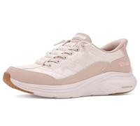 Skechers Femme Contour Foam Basket, Natural Mesh/Taupe Duraleather/Leather/Trim, 39 EU