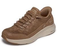 Skechers Femme Contour Foam Natural Ease Slip-in ENTRAINEUSE, Chestnut Suede Textile Trim, 36.5 EU