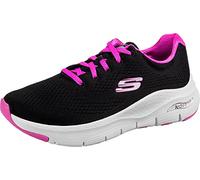 Skechers Femme Coupe de la voûte Plantaire Basket, Noir, 42 EU