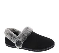 Skechers Femme Cozy Campfire Pain grillé Frais Chausson, Fausse Fourrure en Microfibre Noire, 37.5 EU