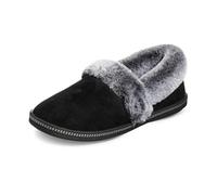Skechers Femme Cozy Campfire - Team Toasty Slippers, Noir Black Microfiber Suede Faux Fur Line Blk, 38 EU