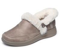 Skechers Femme Cozy Escape Mule, Taupe Performtex/Faux Fur, 36.5 EU