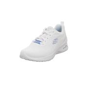 Skechers Femme Cozy Time AIR Dynamight Temps Cosy, White Knit Blue Trim, 36.5 EU
