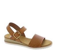Skechers Femme Desert Kiss-Sunny Flair Sandales véganes perforées à Quart de Sangle, Bagages, 38 EU